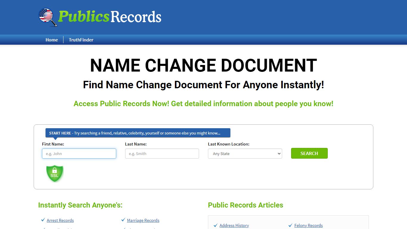 Find Name Change Document For Anyone Instantly!